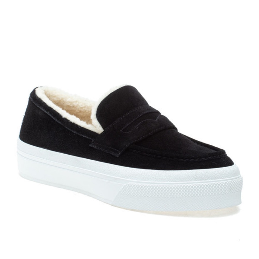 NWT J/SLIDES GILES Black Suede Slip-On Loafer Sneaker - Picture 2 of 16